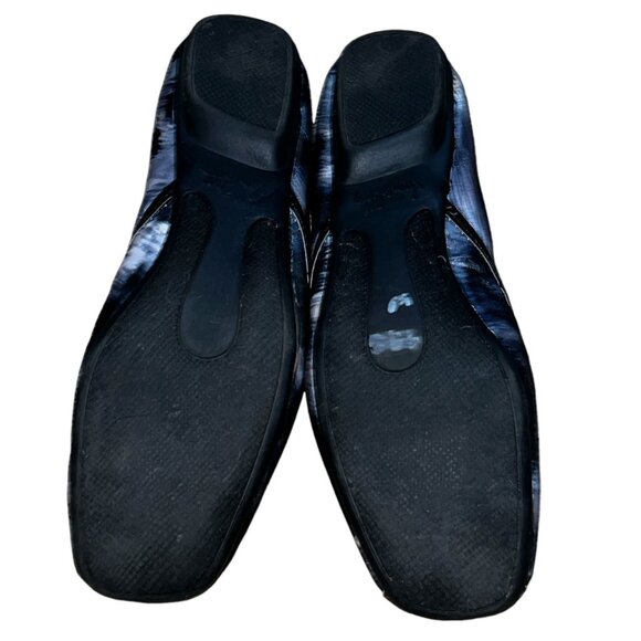 Sam & Libby Zees Shiny Canvas Abstract Bow Front Flat Shoes Sz 5.5 M Womens Blac - Picture 13 of 13